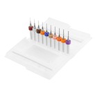 Набор сверл для ЧПУ печатных плат ТУНДРА, карбид вольфрама, 0.3 - 1.2 мм, 3.2 мм, 10 шт. - Фото 1