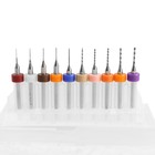 Набор сверл для ЧПУ печатных плат ТУНДРА, карбид вольфрама, 0.3 - 1.2 мм, 3.2 мм, 10 шт. - Фото 2