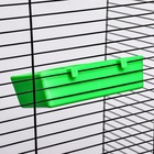 Кормушка для кормления, 16.9×8.9×4.4 см, с защитой на 8 ячеек, пластик, зелёная - Фото 7