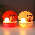 Фигурка светящаяся «Парочка в ракушке», 11.5×10×11.5 см, МИКС - Фото 4