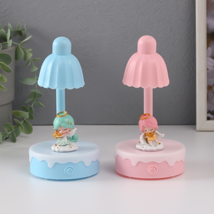 Фигурка светящаяся «Ангелочек на облачке», 8×8×16 см, МИКС - Фото 1