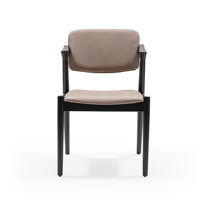 Кресло обеденное SOFT & COMFY, каркас бук, ткань полиэстер, цвет greige - фото 1891960895