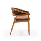 Кресло обеденное WARM VIBES, каркас бук, ткань полиэстер, цвет cinnamon - Фото 2