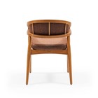 Кресло обеденное WARM VIBES, каркас бук, ткань полиэстер, цвет cinnamon - Фото 3
