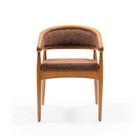 Кресло обеденное WARM VIBES, каркас бук, ткань полиэстер, цвет cinnamon - Фото 4