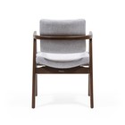Кресло обеденное COZY MOOD, каркас бук, ткань полиэстер, цвет silver - Фото 3