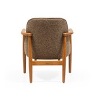 Кресло для гостиной WARM VIBES, каркас бук, ткань полиэстер, цвет olive khaki - Фото 3