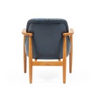 Кресло для гостиной AESTHETICS, каркас бук, ткань полиэстер, цвет dark azure - Фото 3