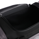 Сумка спортивная на молнии, длинный ремень, цвет серый/чёрный - фото 23867365