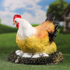 Садовая фигура "Курица на гнезде" 32х38х38см - Фото 3