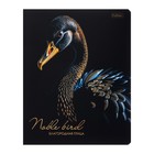 Тетрадь 48 листов в клетку на скрепке "Благородные птицы", матовая ламинация, 3D фольга, МИКС (комплект 5 шт) - фото 23907114