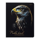 Тетрадь 48 листов в клетку на скрепке "Благородные птицы", матовая ламинация, 3D фольга, МИКС (комплект 5 шт) - фото 23907115