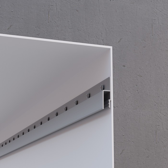Алюминиевый профиль Apeyron, 8х29 мм, для натяжного потолка, 2 м, без аксессуаров