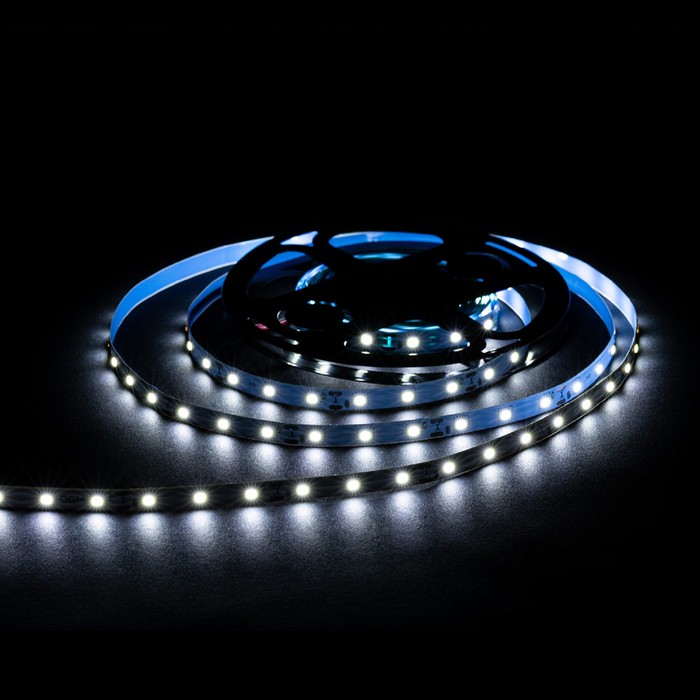

Светодиодная лента Apeyron 12В, SMD2835, 5 м, IP20, 4.8Вт/м, 60 LED/м, 6500К