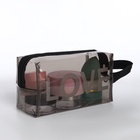 Косметичка на молнии, с ручкой, цвет чёрный/прозрачный - фото 40327719