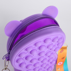 Сумка детская для девочки на молнии, pop it, сиреневая - Фото 3