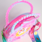 Сумка детская для девочки на молнии, pop it, розовая, голубая - Фото 3