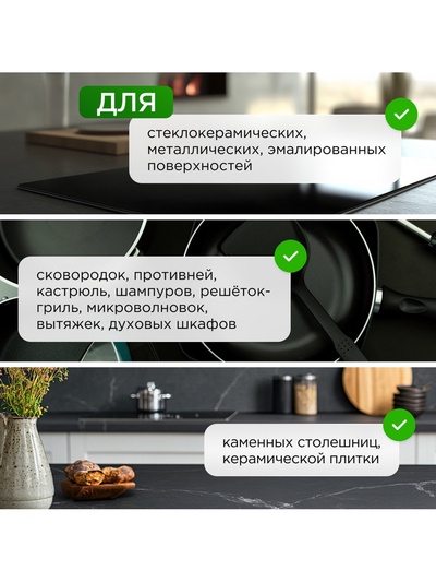 Средство чистящее SYNERGETIC для кухни, удаление жира, копоти и нагара Антижир, биоразлагаемое, 0.5 л