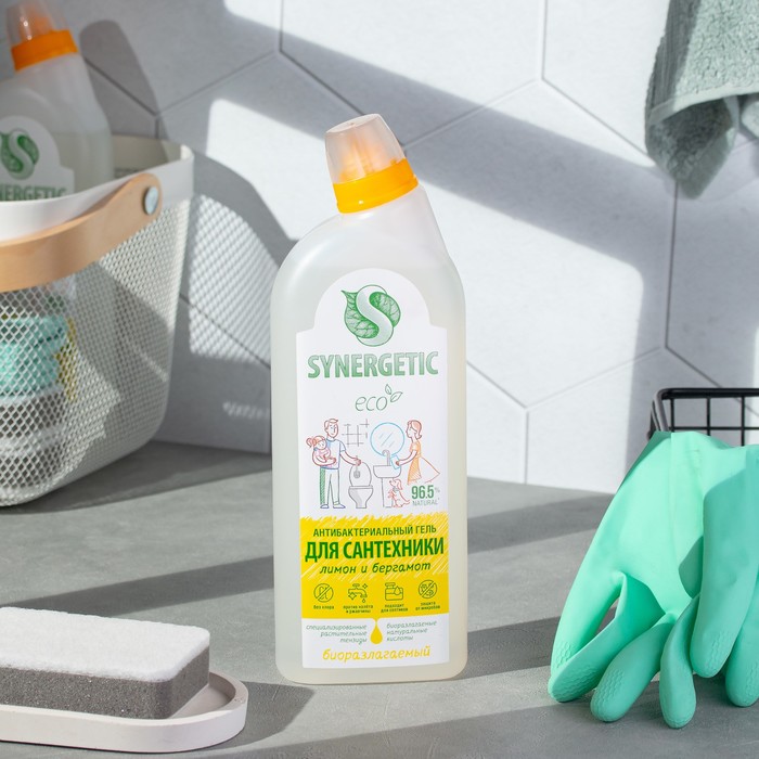 Средство для мытья сантехники SYNERGETIC "Кристальная чистота", 0,7 л