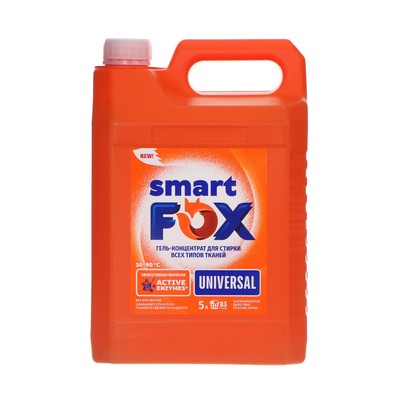 Гель для стирки SMART FOX UNIVERSAL, 5 л