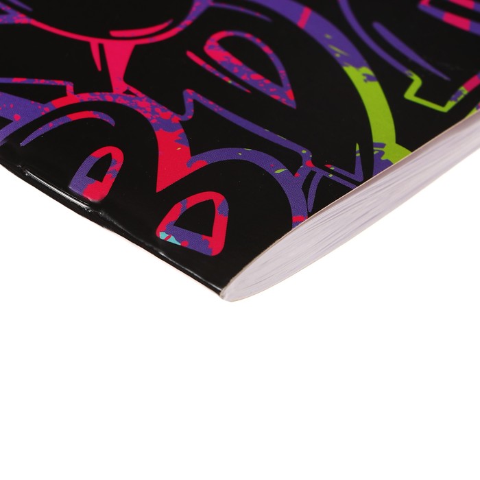 Скетчбук 165 х 165 мм, 40 листов "Граффити", обложка мелованный картон, блок 100 г/м²