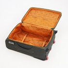 Чемодан средний 52 л (M), отдел на молнии, с расширением, кодовый замок, 3 колеса, 2 наружных кармана, цвет хаки 9803749