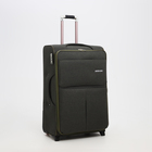 Чемодан большой 95 л (L), с расширением, кодовый замок, 3 колеса, 2 наружных кармана, хаки - Фото 2