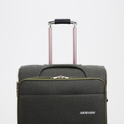 Чемодан большой 95 л (L), с расширением, кодовый замок, 3 колеса, 2 наружных кармана, хаки - Фото 6