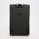 Чемодан большой 95 л (L), с расширением, кодовый замок, 3 колеса, 2 наружных кармана, хаки - Фото 7