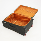 Чемодан большой 95 л (L), с расширением, кодовый замок, 3 колеса, 2 наружных кармана, хаки - Фото 9