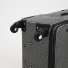 Чемодан малый 24" на молнии, кодовый замок, с расширением, цвет серый - фото 23875259