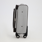 Чемодан малый 20" на молнии, кодовый замок, с расширением, цвет серый - фото 23875299