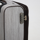 Чемодан малый 20" на молнии, кодовый замок, с расширением, цвет серый - фото 23875301