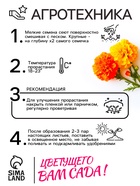 Семена цветов Бархатцы отклонённые «Петит», смесь, 0.3 г - Фото 4