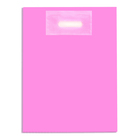 Пакет полиэтиленовый с вырубной усиленной ручкой, кислотно-розовый 30-40 50 мкм - фото 304776350