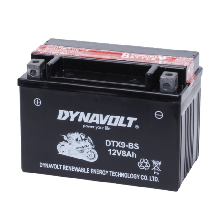 Аккумулятор Dynavolt DTX9-BS, 12V, AGM, прямая, 90 A, 150 х 87 х 105 - Фото 1