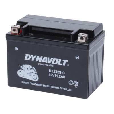 Аккумулятор Dynavolt DTZ12S, 12V, SLA, прямая, 140 A, 150 х 82 х 110