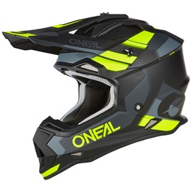 Шлем кроссовый O'Neal 2Series Spyde V.23, ABS, матовый,  серый/желтый, L
