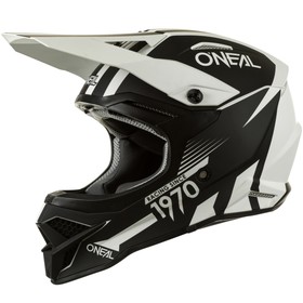 Шлем кроссовый O'Neal 3Series Interceptor, ABS, матовый,  черный/белый, S