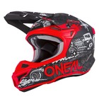 Шлем кроссовый O'Neal 5Series HR V.22, ABS, матовый, черный/красный, L - фото 298840512