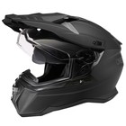 Шлем кроссовый со стеклом O'Neal D-SRS Solid V24, ABS, матовый, черный, S - Фото 3