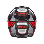 Шлем кроссовый со стеклом O'Neal D-SRS Square V24, ABS, матовый, красный/черный, S - Фото 2