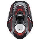 Шлем кроссовый со стеклом O'Neal D-SRS Square V24, ABS, матовый, красный/черный, S - Фото 3