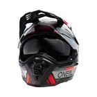 Шлем кроссовый со стеклом O'Neal D-SRS Square V24, ABS, матовый, красный/черный, S - Фото 4