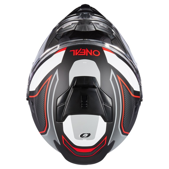 Шлем кроссовый со стеклом O'Neal D-SRS Square V24, ABS, матовый, красный/черный, XL - фото 1909577159