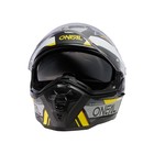 Шлем кроссовый со стеклом O'Neal D-SRS Square V24, ABS, матовый, желтый/черный, S - Фото 2