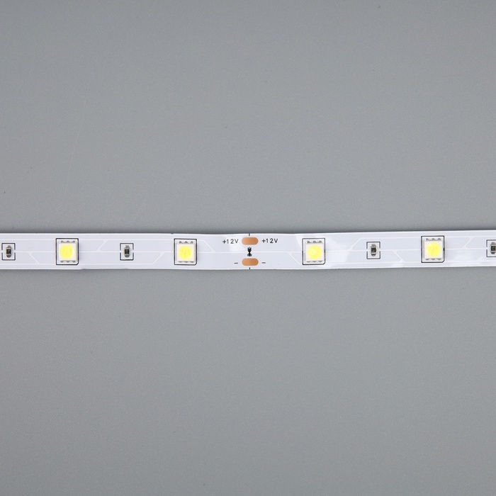 Светодиодная лента ЭРА 12В, SMD5050, 5 м, IP20, 7.2Вт/м, 30 LED/м, 6500К