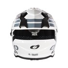 Шлем кроссовый со стеклом O'Neal Sierra R V24 белый, ABS, глянец, белый/черный, S - Фото 3