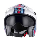 Шлем открытый O'Neal Volt MN1 V24, ABS, глянец, белый/красный, XL - фото 298840889