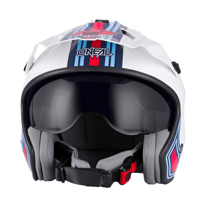 Шлем открытый O'Neal Volt MN1 V24, ABS, глянец, белый/красный, XL - Фото 1